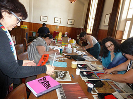 Pocha Poetics Stencil Workshop 2014