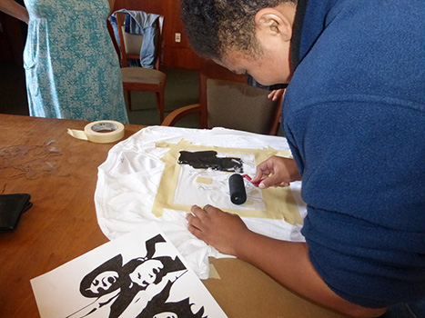 Pocha Poetics Stencil Workshop 2014